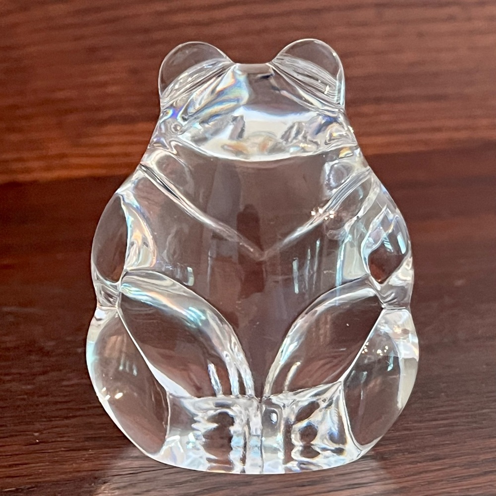 Vintage Steuben Art Glass Bear Hand Cooler/Paperweight. - Picture 3 of 3